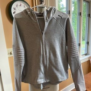 Women / Men Sweatshirt Gray PUMA Sz Large.